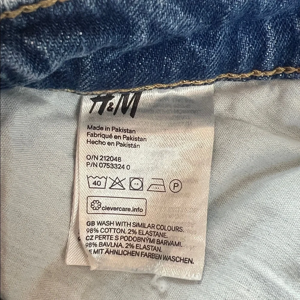 & DENIM high waist jean denim shorts women’s size 6 - Picture 7 of 11